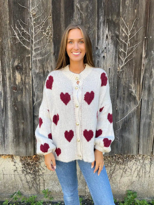 Cardigan "Hearty" Beige