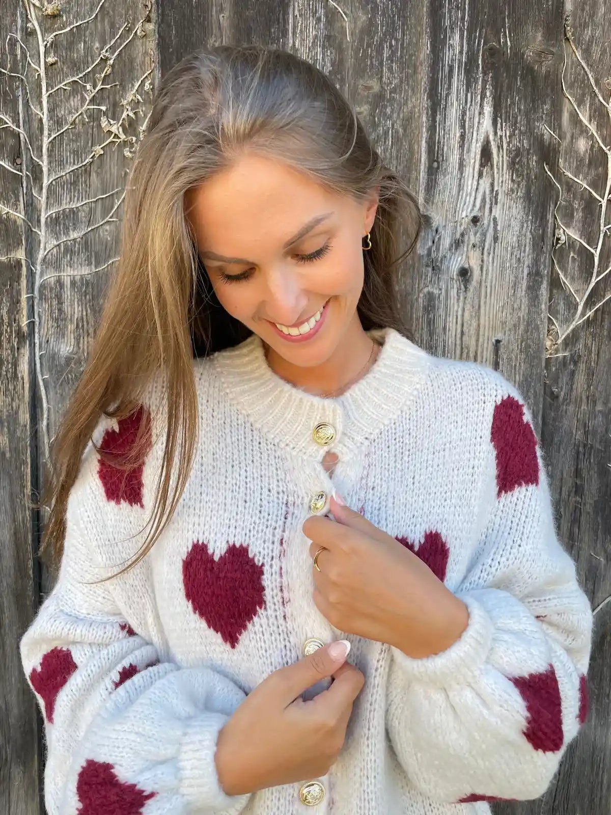 Cardigan "Hearty" Beige