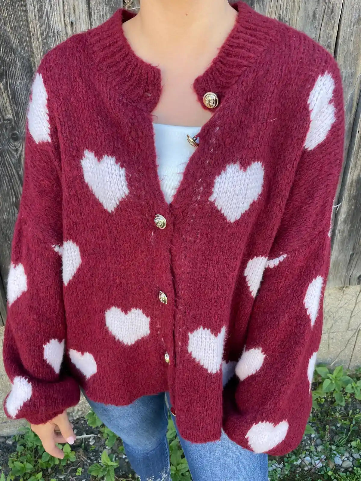 Cardigan "Hearty" Weinrot