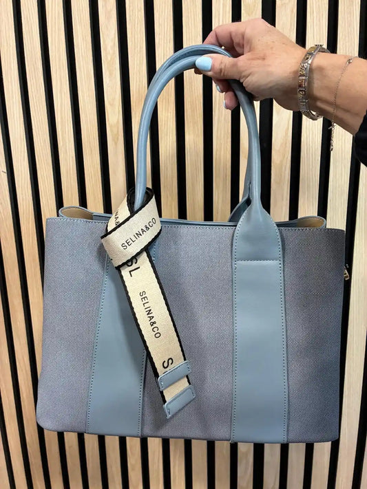 Tasche "City Shopper" Mittelblau