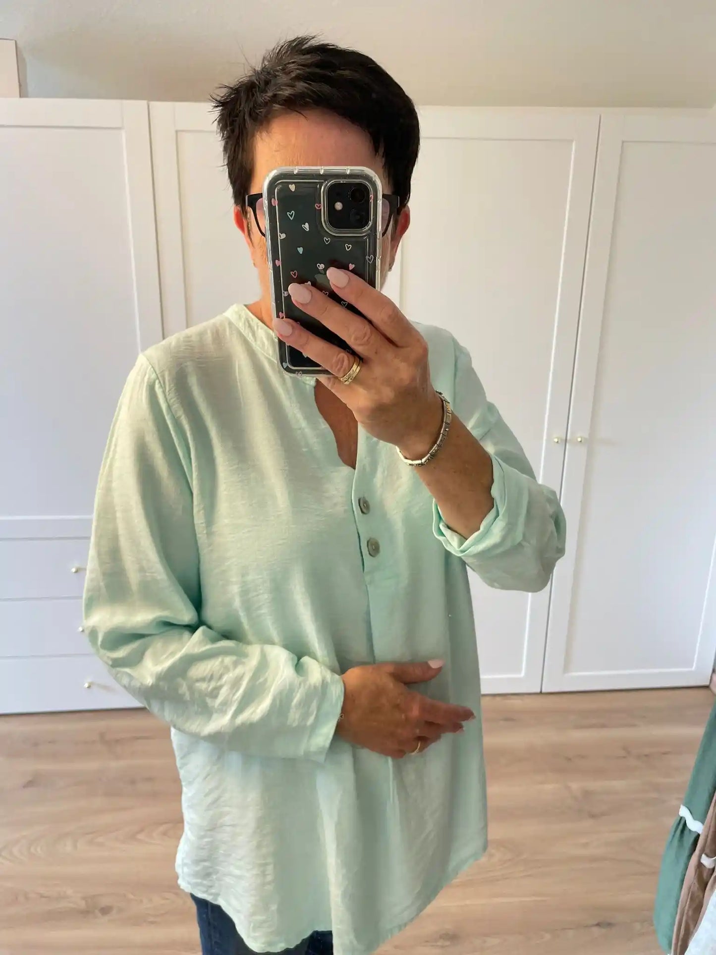 Bluse "Andrea" Mintgrün